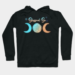 Blessed Be Triplemoon Abstract Ocean Sand Edition Design Hoodie